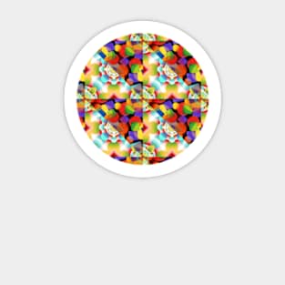 Prismatic Rainbow Geometric Sticker